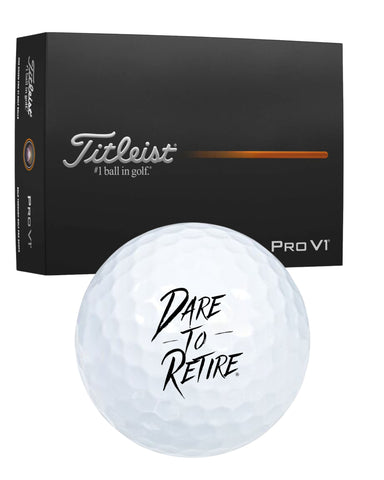Dare to Retire Titleist Pro V1 Golf Balls – 12 Pack