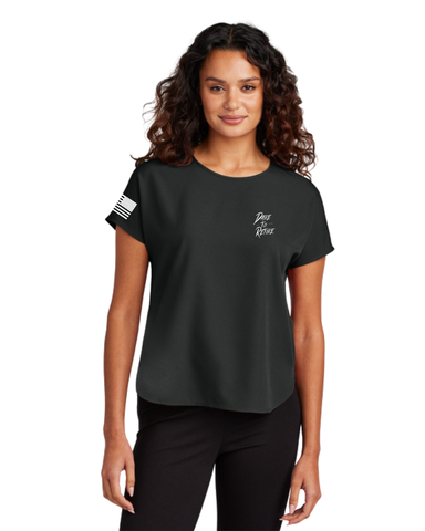 DTR Mercer+Mettle Women's Stretch Crepe Crew