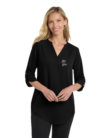DTR Port Authority Women's 3/4-Sleeve Tunic Blouse