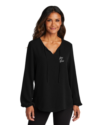 DTR Port Authority Women's Textured Crepe Blouse